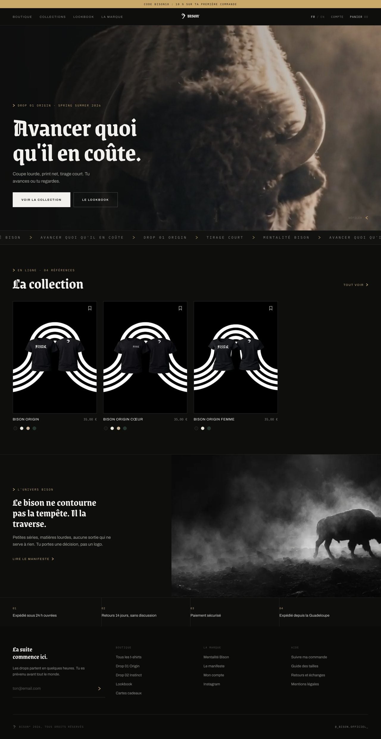 Le site BISON sur ordinateur