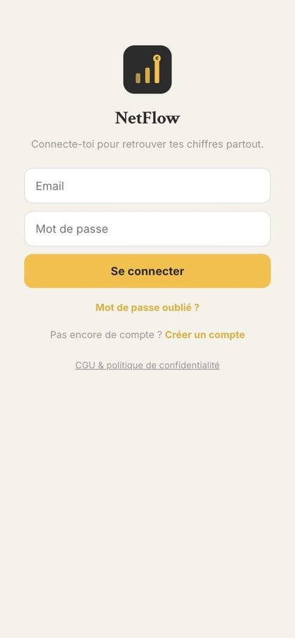 Le site NetFlow sur téléphone