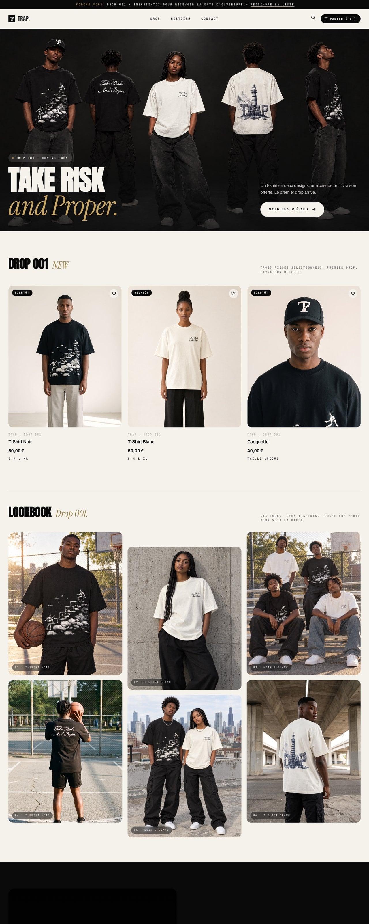 Le site TRAP sur ordinateur