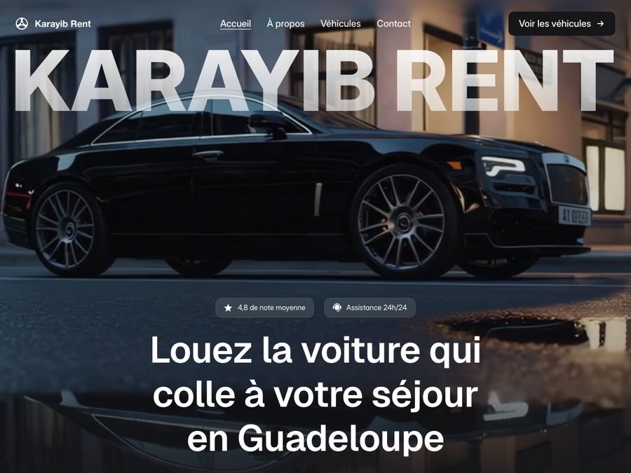 Aperçu du site Karayib Rent